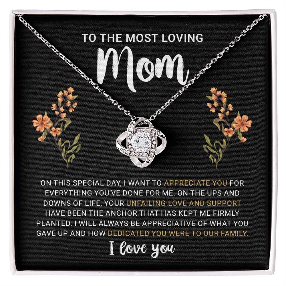 To My Mom Necklace from Daughter | Meaningful 2026 Love Knot Gift