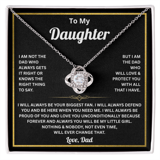 To My Beautiful Daughter Necklace From Dad, Daughter Necklaces for Women