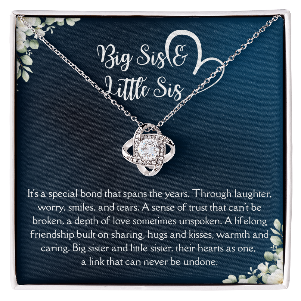 Big Sis Little Sis Necklace – Sister Gift Jewelry, Birthday Gift for Big Sister Little Sister