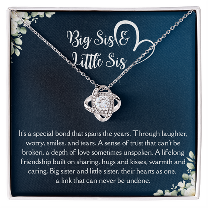 Big Sis Little Sis Necklace – Sister Gift Jewelry, Birthday Gift for Big Sister Little Sister