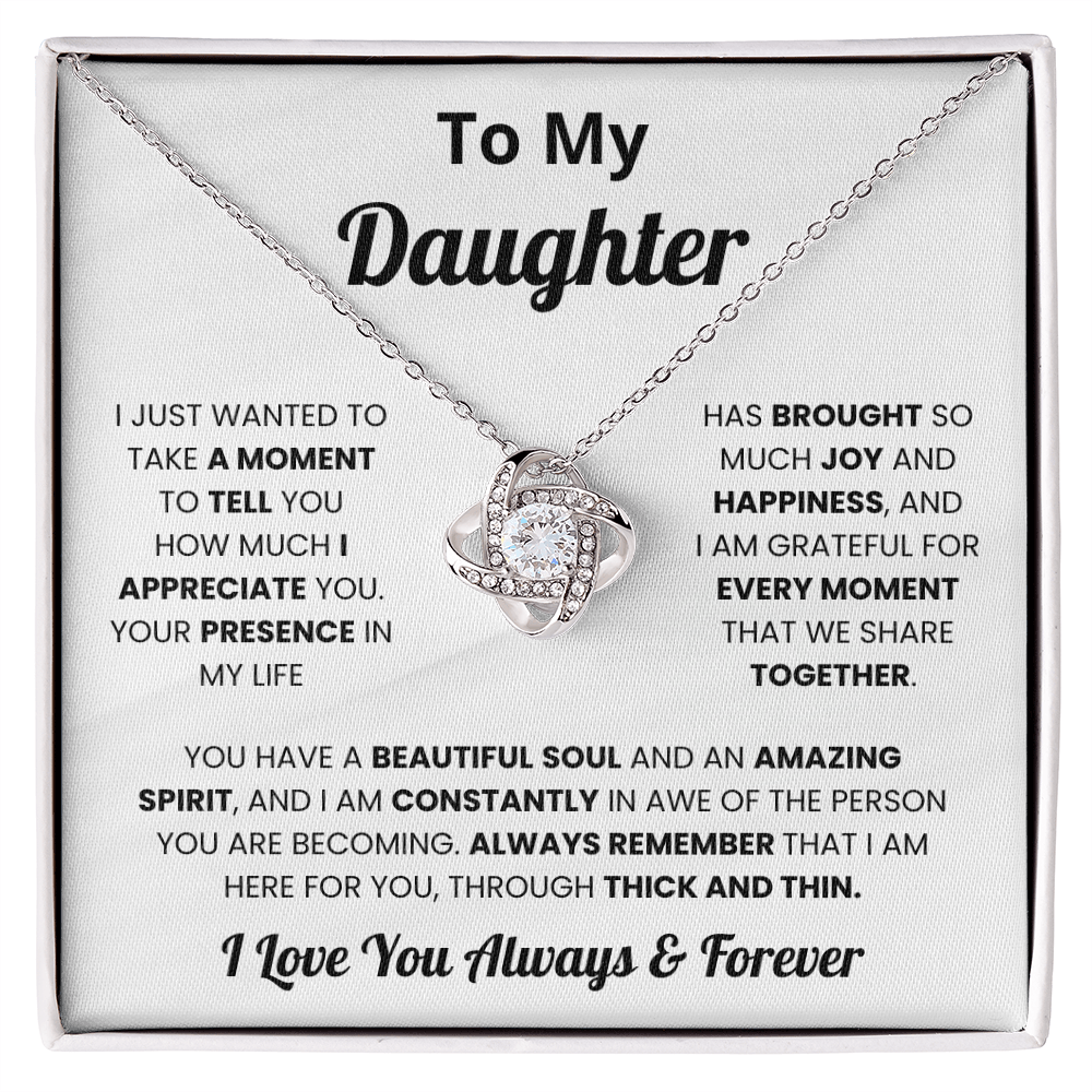 To My Daughter - I Love You Always and Forever - Necklace for Daughter in Law