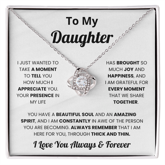 To My Daughter - I Love You Always and Forever - Necklace for Daughter in Law