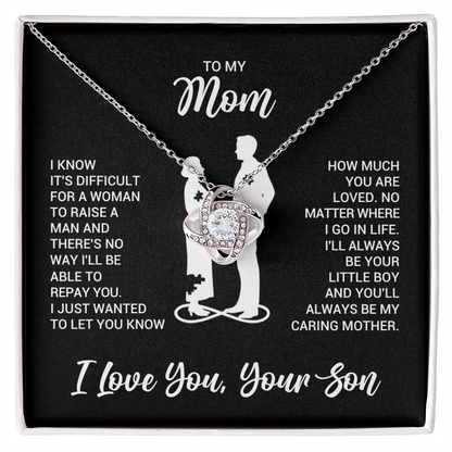 To My Mom Necklace from Son Daughter | Mother's Day Birthday Gift
