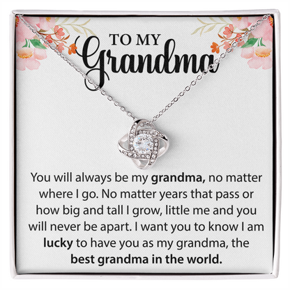 Grandma Necklace Gift – From Grandson or Granddaughter