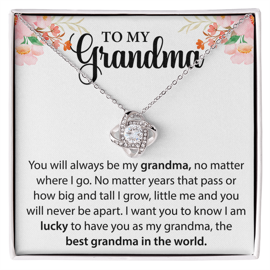 Grandma Necklace Gift – From Grandson or Granddaughter