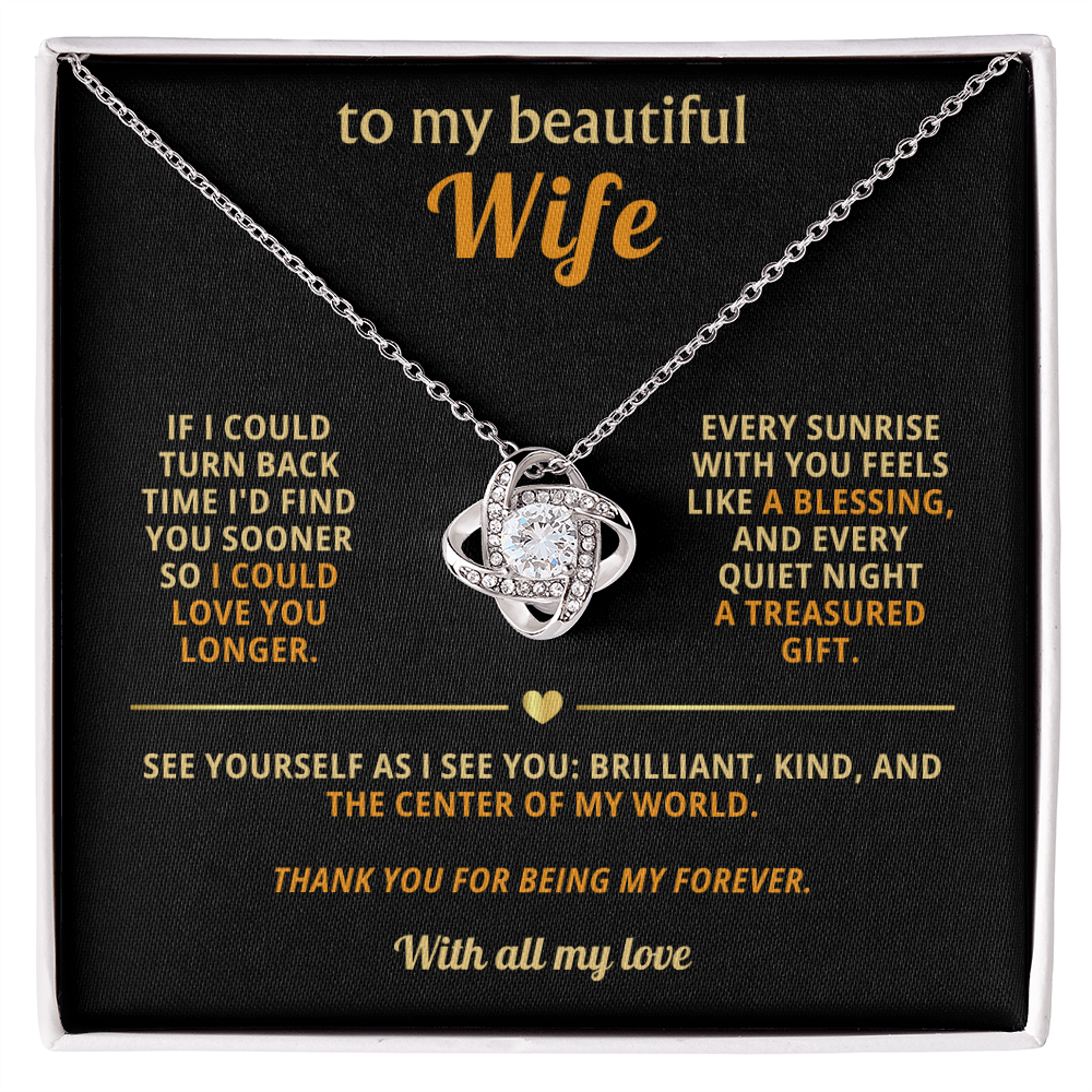 To My Beautiful Wife - You Are My Source of Joy and the Whole of My Heart - Necklace