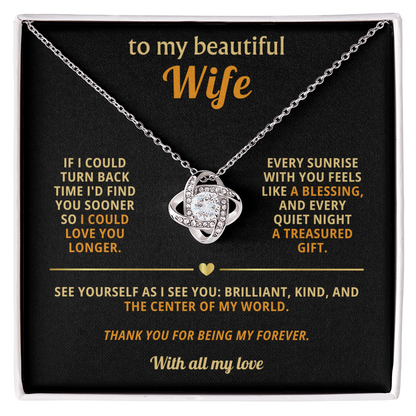 To My Beautiful Wife - You Are My Source of Joy and the Whole of My Heart - Necklace