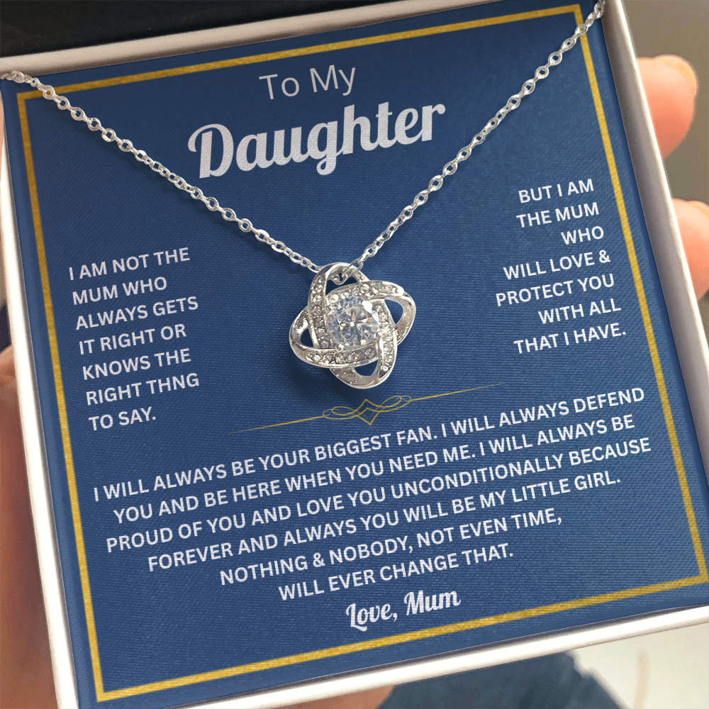 To My Daughter Necklace From Mum, Mother Daughter Gifts For Her