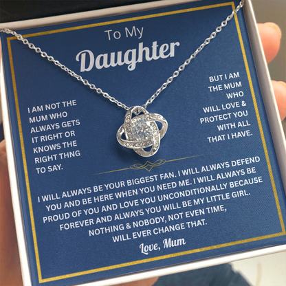 To My Daughter Necklace From Mum, Mother Daughter Gifts For Her