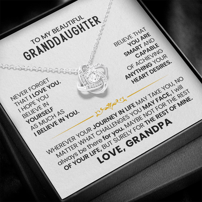 To My Granddaughter - Never Forget How Much I Love You