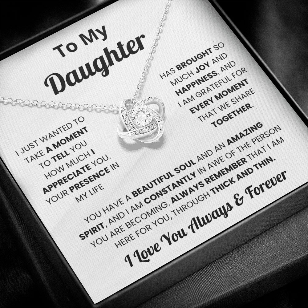 To My Daughter - I Love You Always and Forever - Necklace for Daughter in Law