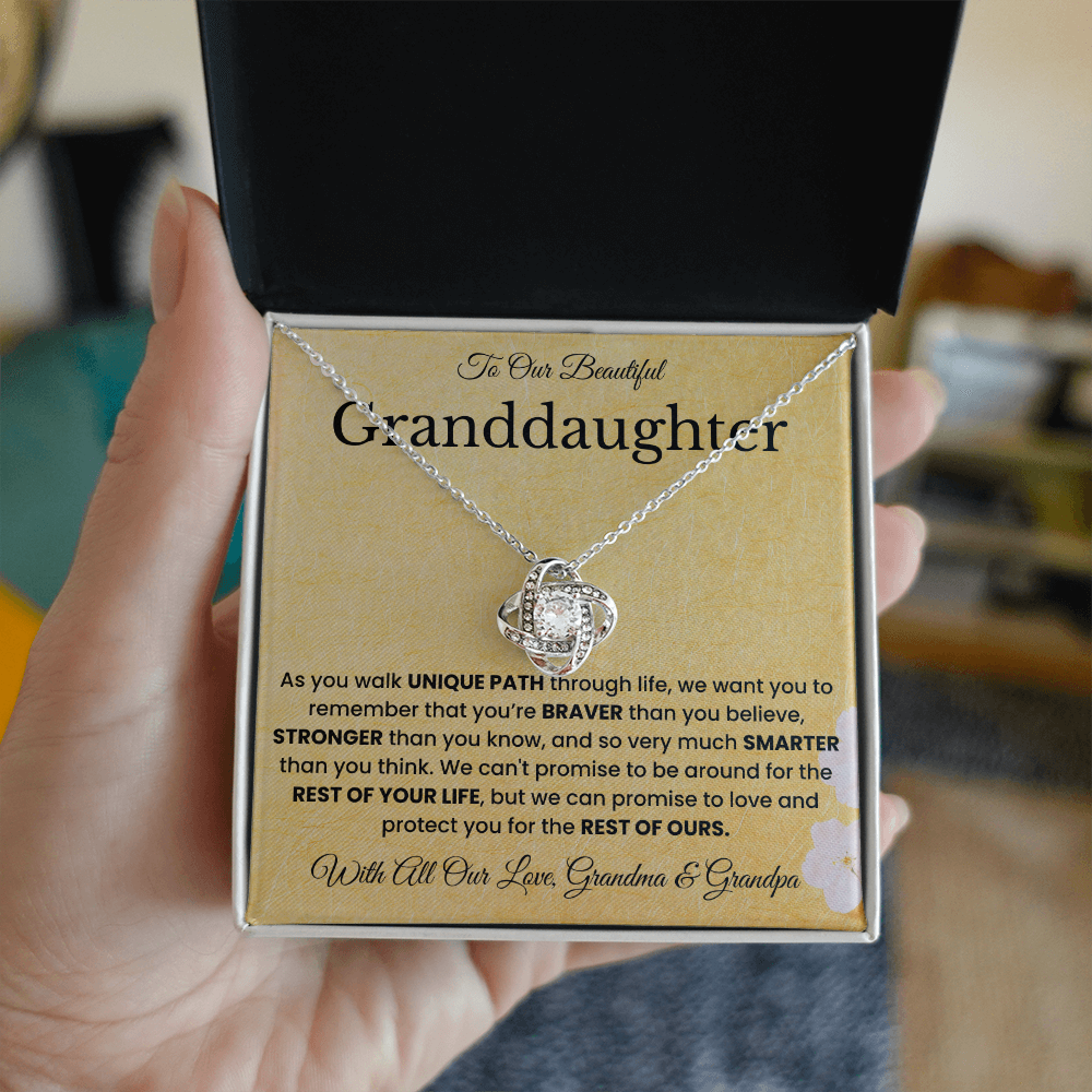 To My Granddaughter Necklace – Sentimental Gift Jewelry for Her