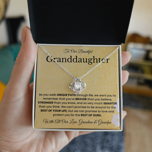 To My Granddaughter Necklace – Sentimental Gift Jewelry for Her
