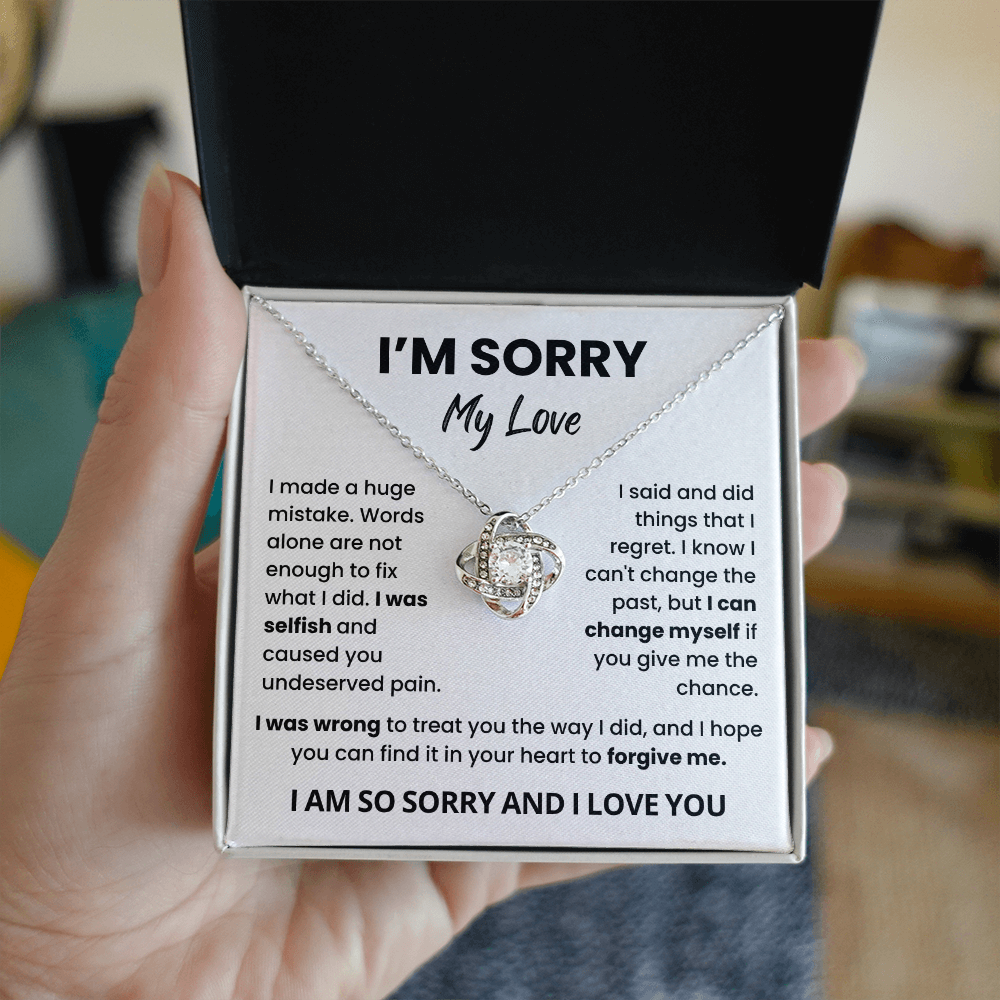 To My Love Sorry Necklace – Meaningful Apology Gift for Her