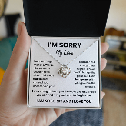 To My Love Sorry Necklace – Meaningful Apology Gift for Her