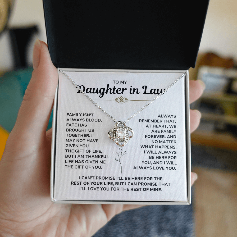 To My Daughter in Law Necklace - Heartfelt Gifts For Her