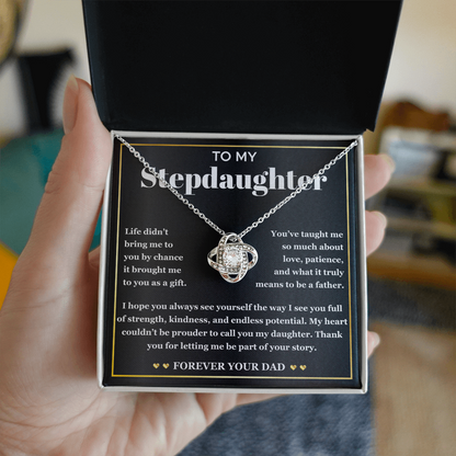 Stepdaughter Necklace With Elegant Gift Box & Heartfelt Message Card