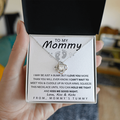 New Mom Gift Necklace – Love Knot Jewelry for Mothers