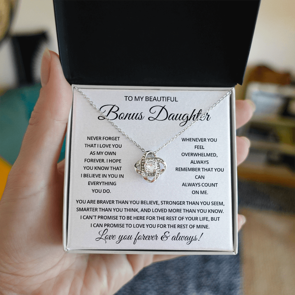 To My Bonus Daughter - The Most Beautiful Chapters Of My Life - 14K Jewelry