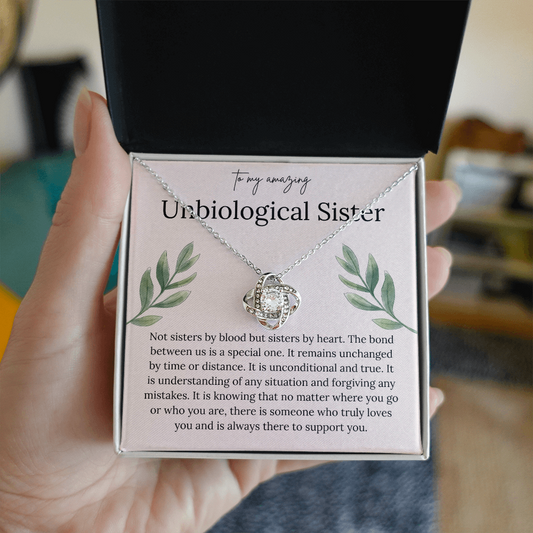 To My Amazing Unbiological Sister - Thank You for Being My Greatest Friend - Necklace