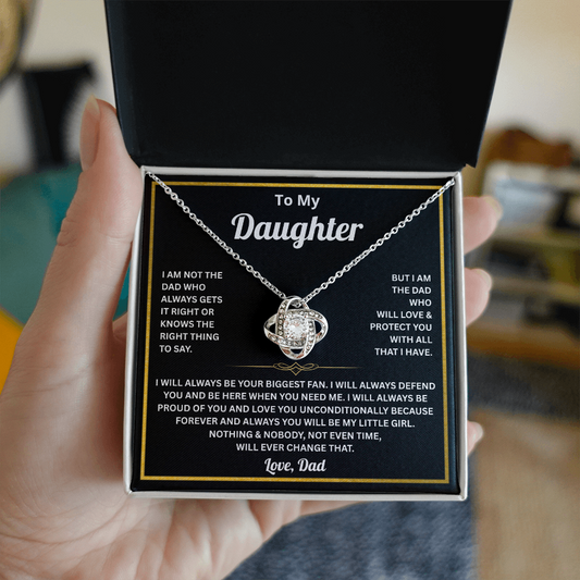 To My Beautiful Daughter Necklace From Dad, Daughter Necklaces for Women