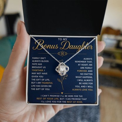 To My Bonus Daughter – Life Blessed Me by Bringing You Into It – Beautiful Keepsake Present