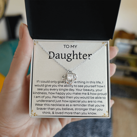 To My Daughter Necklace – Heartfelt Gift from Mom and Dad