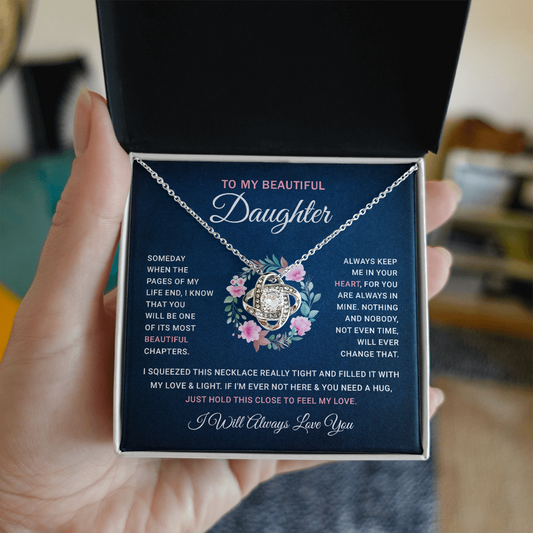 To My Daughter Necklace | Gift for Daughter from Mom Dad | Jewelry