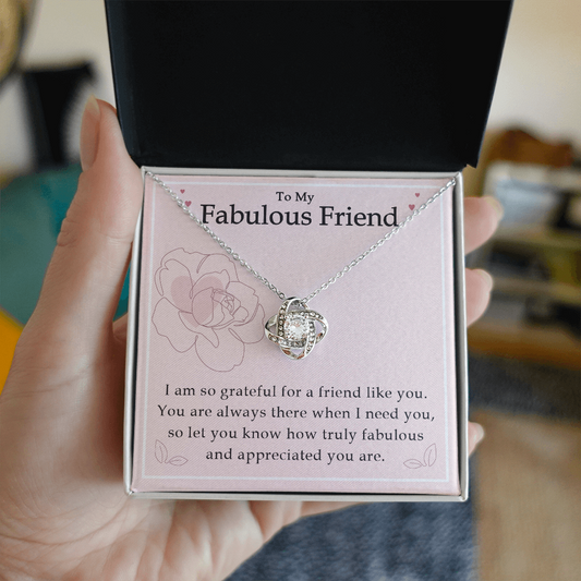 To My Best Friend - Good Friends Are Like Stars - Love Knot Necklace