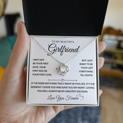 Girlfriends Gifts Romantic Love Knot Pendants On Anniversary, Valentine Day