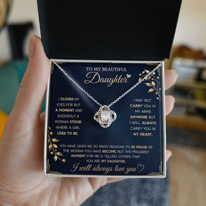 To My Beautiful Daughter Necklace - Gifts From Dad and Mom