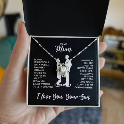 To My Mom Necklace from Son Daughter | Mother's Day Birthday Gift