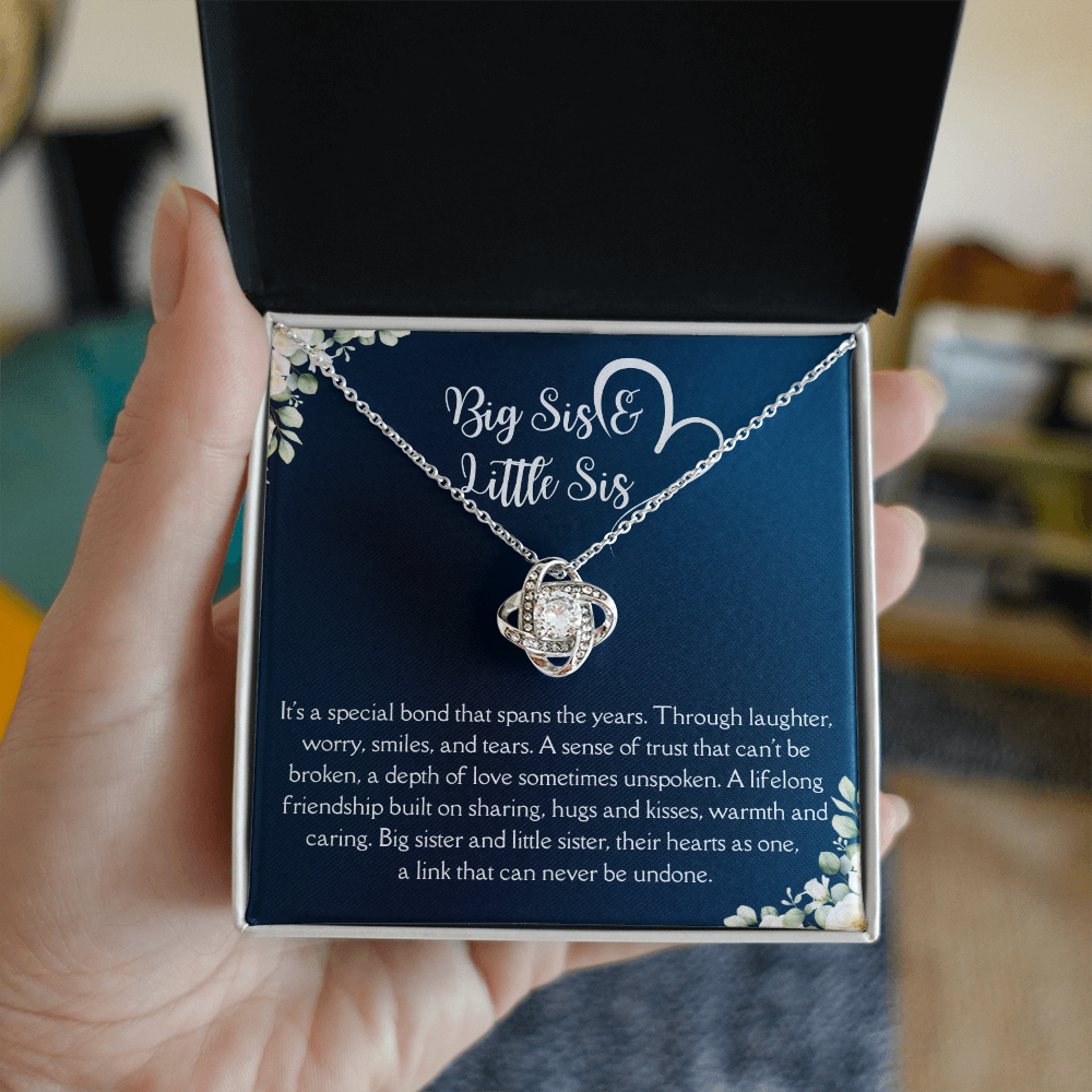 Big Sis Little Sis Necklace – Sister Gift Jewelry, Birthday Gift for Big Sister Little Sister
