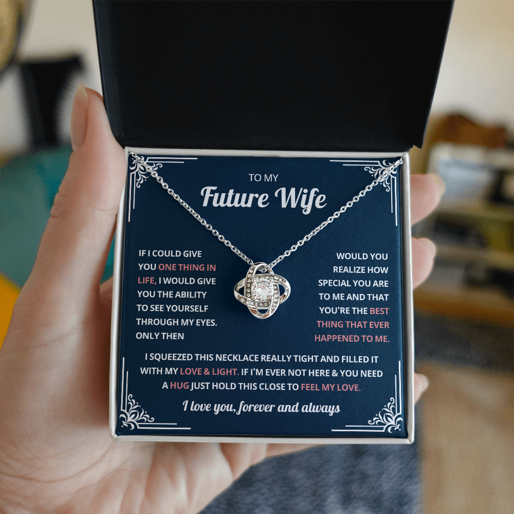 Valentine's Necklace Gifts For Future Wife With Message Card