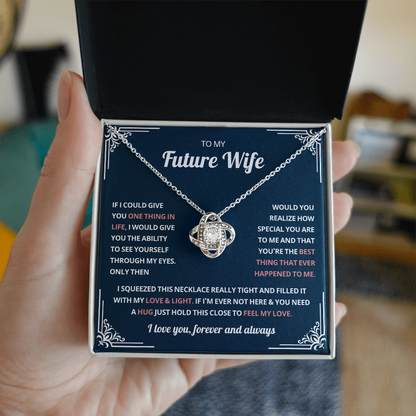 Valentine's Necklace Gifts For Future Wife With Message Card