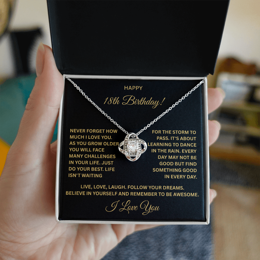 18th Birthday Necklace for Granddaughter – Special Gift from Grandma or Grandpa