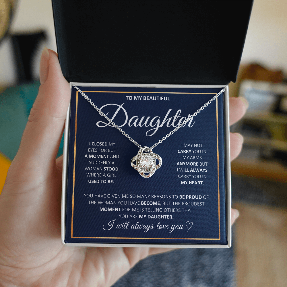To My Daughter Necklace | Meaningful 2026 "Love You Forever" Gift from Mom or Dad