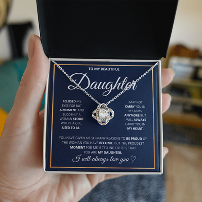 To My Daughter Necklace | Meaningful 2026 "Love You Forever" Gift from Mom or Dad