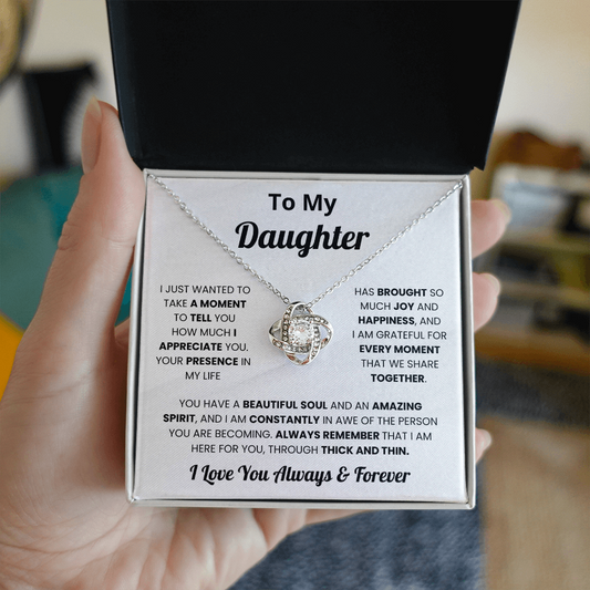 To My Daughter - I Love You Always and Forever - Necklace for Daughter in Law
