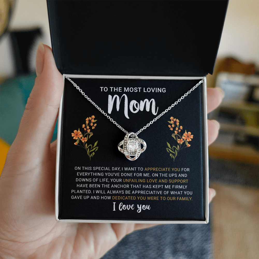 To My Mom Necklace from Daughter | Meaningful 2026 Love Knot Gift