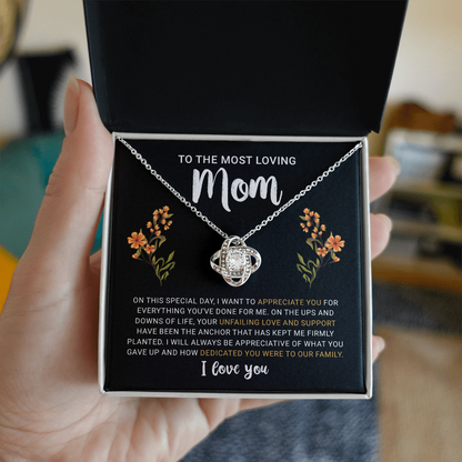 To My Mom Necklace from Daughter | Meaningful 2026 Love Knot Gift