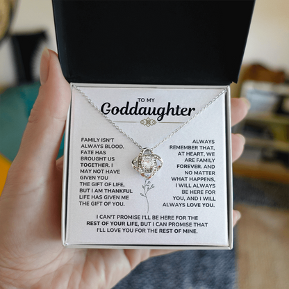To My Goddaughter Necklace – Meaningful Gift from Godmother or Godfather