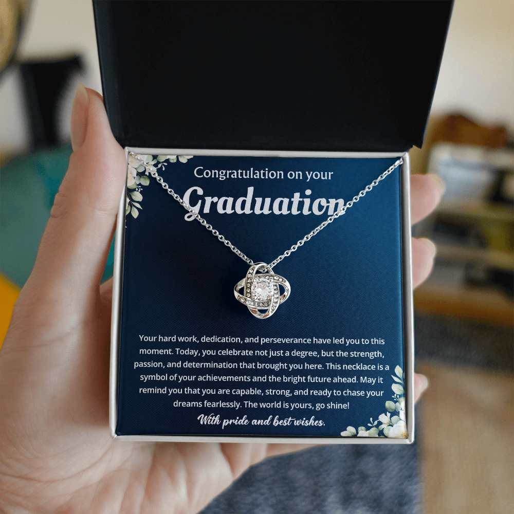 Congratulation On Your Graduation Day - Love Knot Necklace