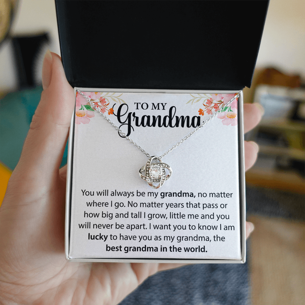 Grandma Necklace Gift – From Grandson or Granddaughter