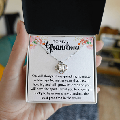 Grandma Necklace Gift – From Grandson or Granddaughter