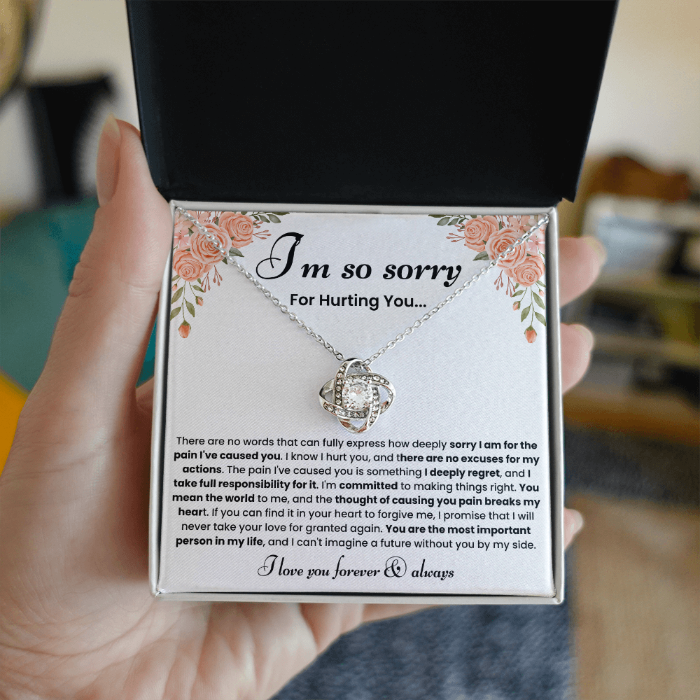 Forgiveness Necklace for Her – Heartfelt Apology Jewelry Gift