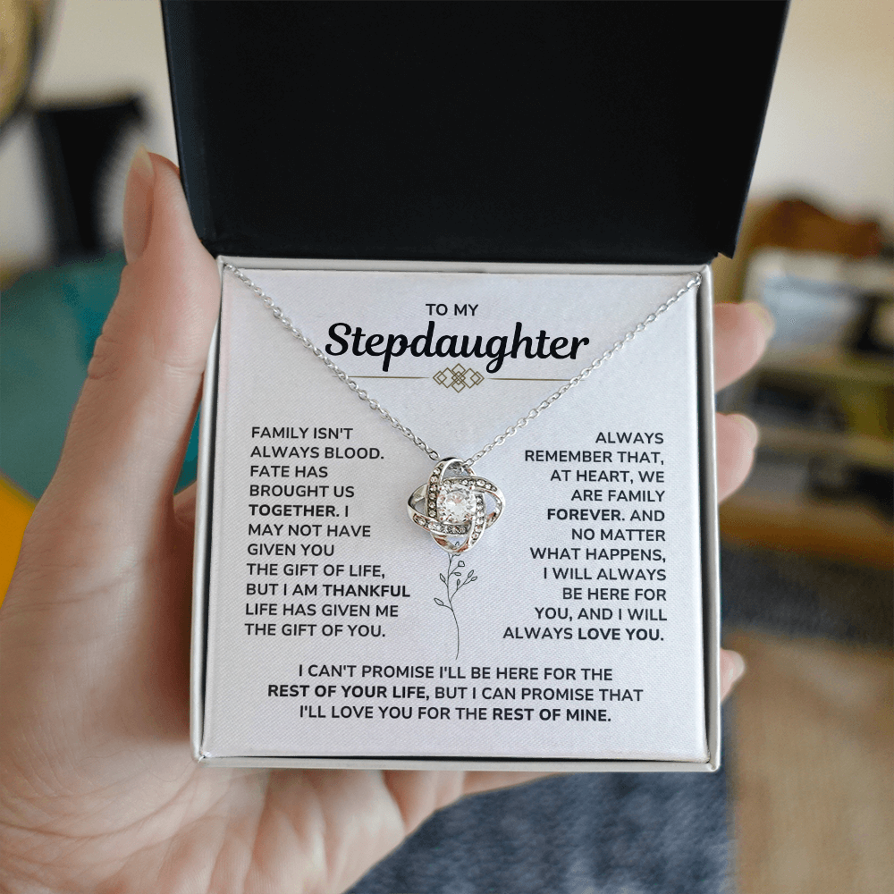 To My Stepdaughter Necklace – Meaningful Gift from Stepmom or Stepdad