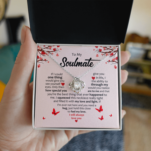 Gifts For Soulmate - Valentines Day Gifts For her - Love Knot Necklace