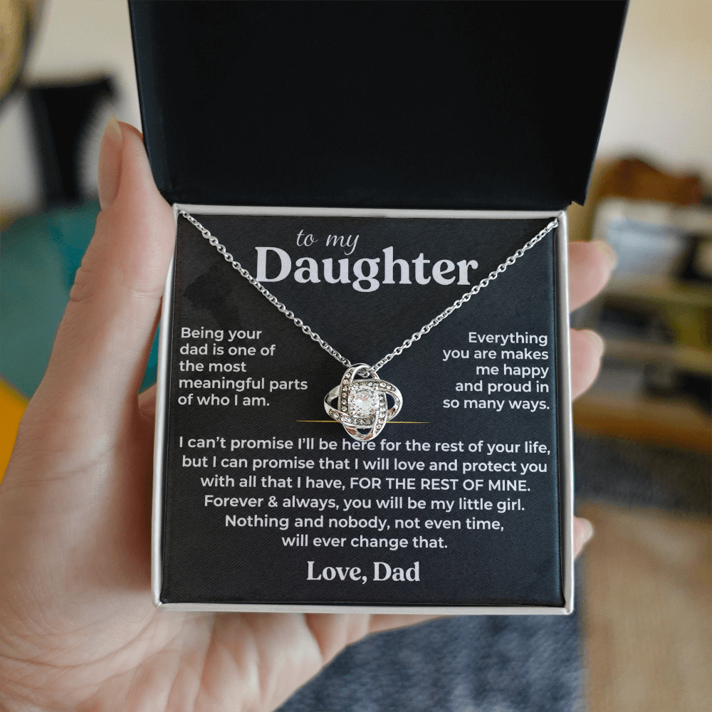 To My Daughter Necklace – Forever Loved Gift from Dad