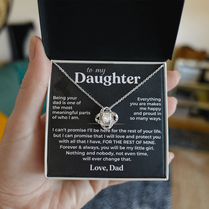 To My Daughter Necklace – Forever Loved Gift from Dad